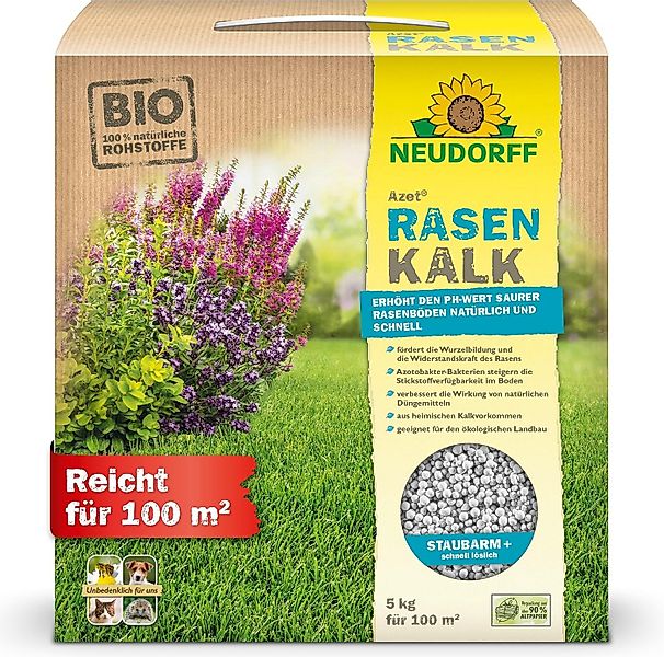 Neudorff Rasenkalk Bio Azet RasenKalk 5 kg, Kalkdünger für einen kräftigen, günstig online kaufen