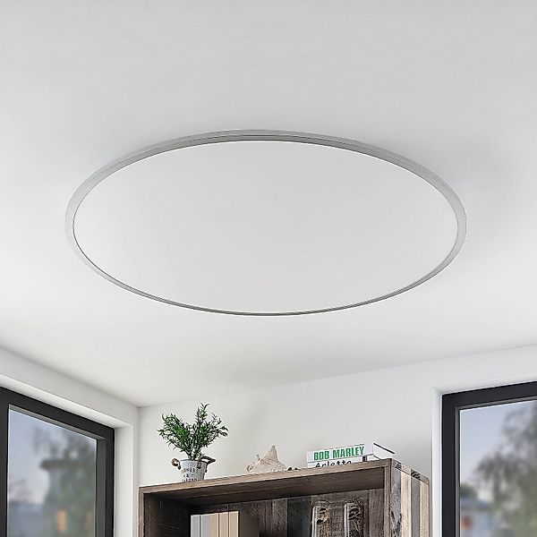 Lindby LED-Deckenlampe Narima, 4.000 K, Ø 100 cm, silber günstig online kaufen