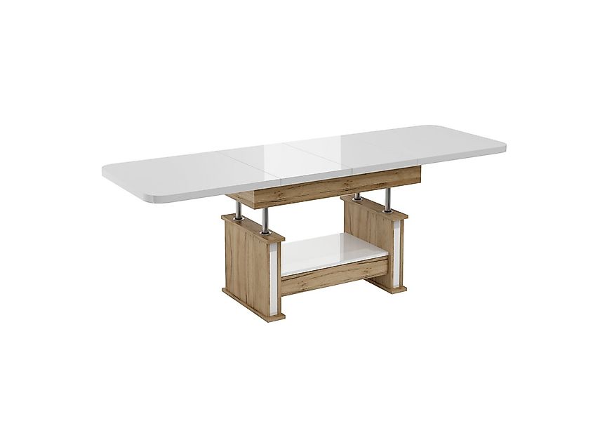 designimpex Couchtisch Design DA-555 Schublade höhenverstellbar ausziehbar günstig online kaufen