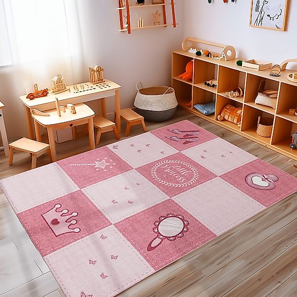 Carpettex Kinderteppich Prinzessin-Design, Rechteckig, Höhe: 7 günstig online kaufen