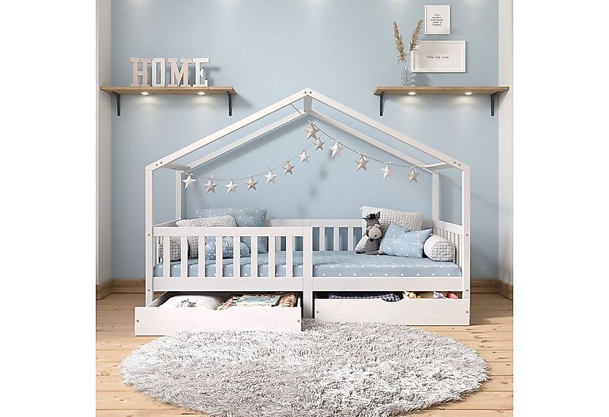 IDIMEX Kinderbett ELEA, Hausbett Montessori Bett Kinderbett Tipibett 90 x 2 günstig online kaufen