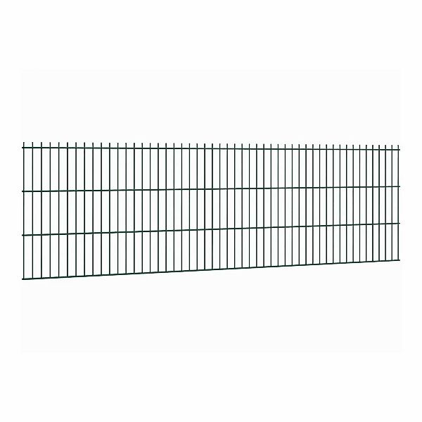 Doppelstabmattenzaun Stärke 8/6/8 Grün 63 x 251 cm günstig online kaufen