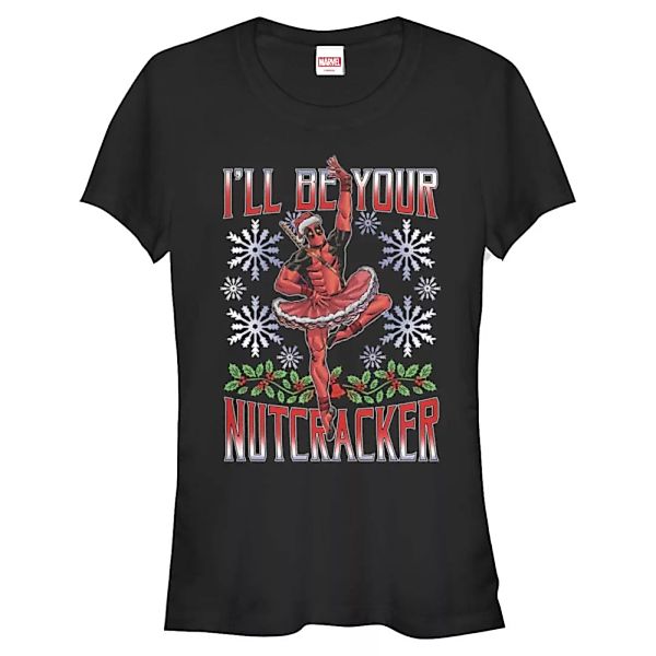 Marvel - Deadpool - Deadpool Nutcracker - Weihnachten - Frauen T-Shirt günstig online kaufen