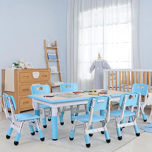 TLGREEN Kindersitzgruppe Kindertisch mit 4 Stühlen, günstig online kaufen