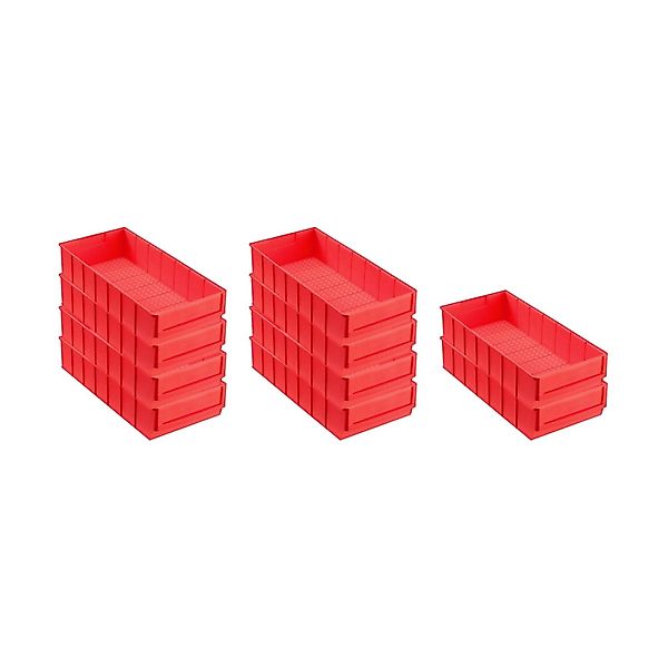 PROREGAL SparSet 10x Rote Industriebox 400 B HxBxT 8,1 x 18,3 x 40 cm 4,7 L günstig online kaufen