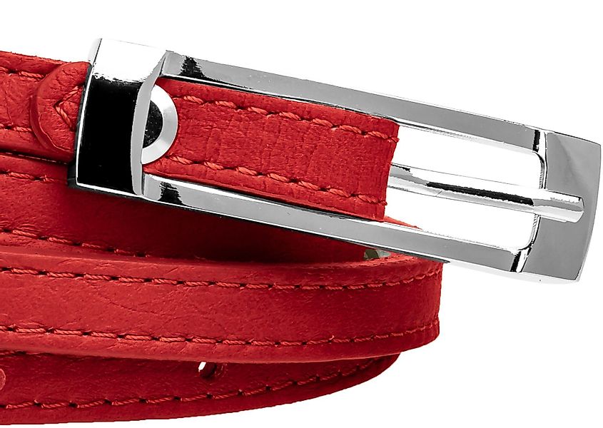 Caspar Taillengürtel GU296 schmaler Damen Ledergürtel günstig online kaufen