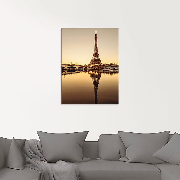 Artland Glasbild »Paris Eiffelturm V«, Gebäude, (1 St.), in verschiedenen G günstig online kaufen