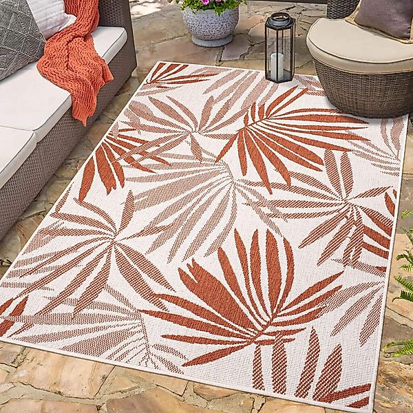Carpet City Outdoorteppich »DUO RUG 5771«, rechteckig, Wendeteppich Wetterf günstig online kaufen