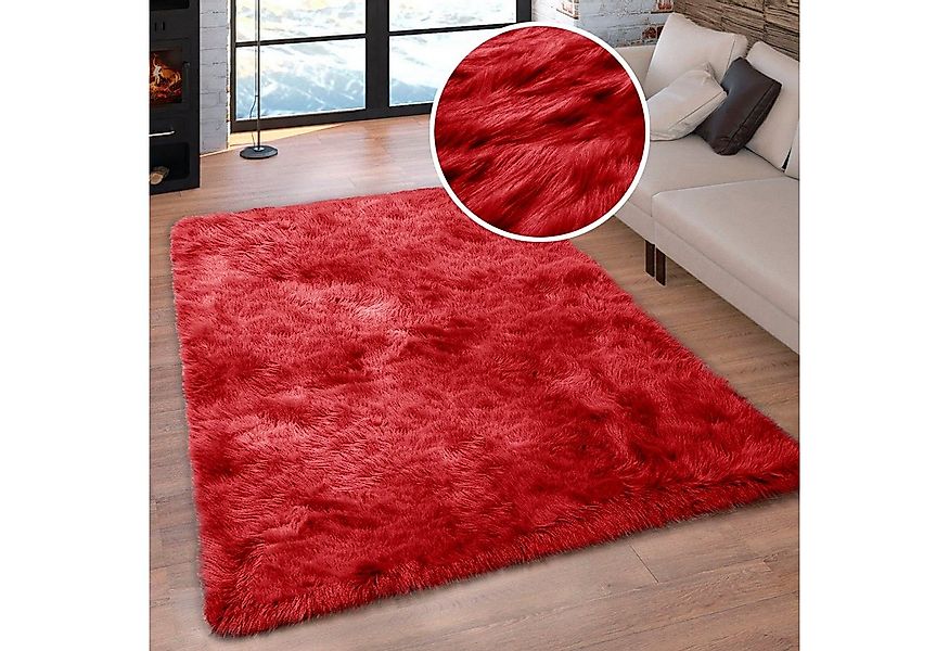 my home Hochflor-Teppich Valeria, Fellteppich, kuschelig, flauschig, rechte günstig online kaufen