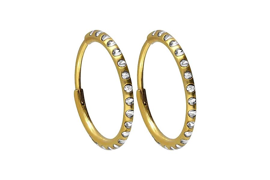FILANGO Creolen-Set Titan Ohrclicker Creolen KRISTALLE günstig online kaufen