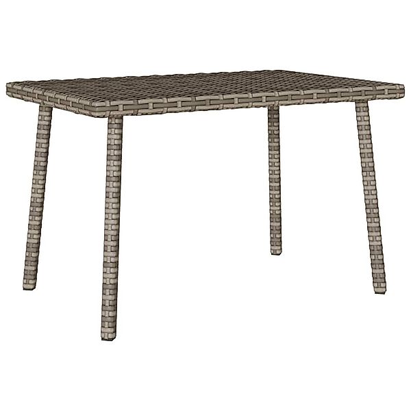 vidaXL Gartentisch Garten-Couchtisch Rechteckig Grau 60x40x37 günstig online kaufen