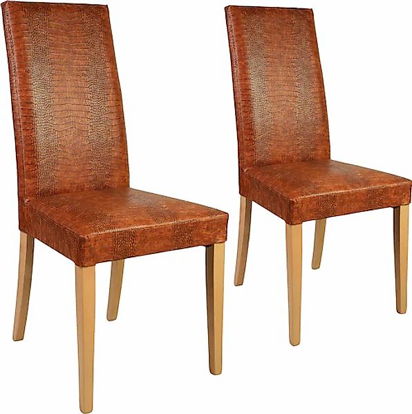 Home affaire Polsterstuhl »Java«, (Set), 2 St., Kunstleder, Kunstlederbezug günstig online kaufen