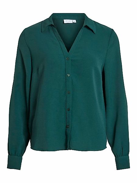 Vila Langarmbluse "VIJOSA L/S V-NECK SHIRT - NOOS" günstig online kaufen
