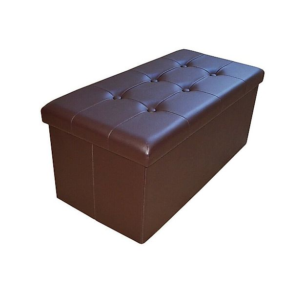 Natsen Sitzhocker Sitzbank mit Stauraum faltbare Füßbank (Sitztruhe aus Kun günstig online kaufen