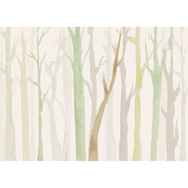 Komar Vliestapete Shadow Woods 350 cm x 250 cm Mehrfarbig günstig online kaufen