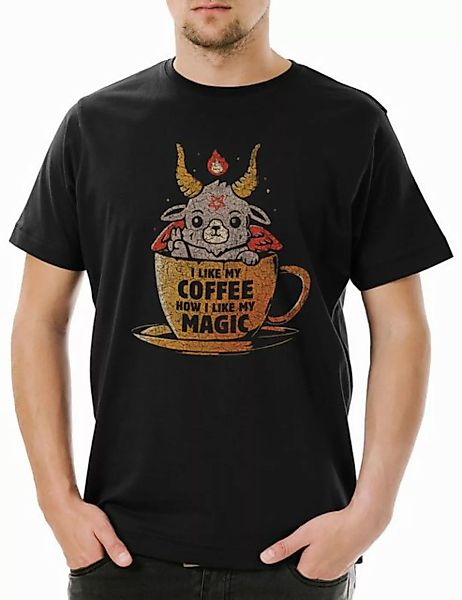 Urban Backwoods Print-Shirt Magic Coffee Herren T-Shirt Fun Geek Nerd Scien günstig online kaufen