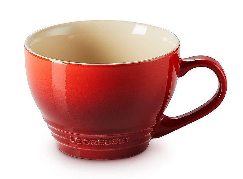 Le Creuset Cappuccino Tasse Steinzeug Kirschrot 400ml günstig online kaufen