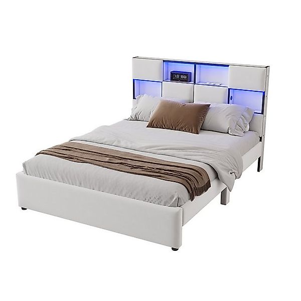 Gotagee Polsterbett Doppelbett Funktionbett Jugendbett mit Stauraum Flachbe günstig online kaufen