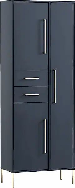 welltime Garderobenschrank "Kent mit goldfarbenen Griffen", Breite 67,1 cm, günstig online kaufen
