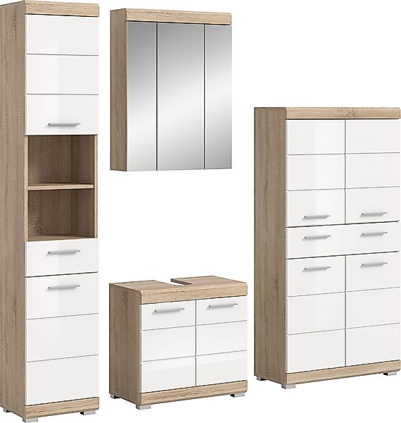 INOSIGN Badmöbel-Set »Siena, 4 teilig, bestehend aus:«, (Set), Hochschrank, günstig online kaufen