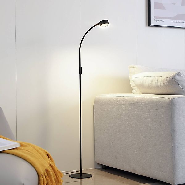 Lindby LED-Stehleuchte Maori, 140 cm, schwarz, CCT, dimmbar günstig online kaufen