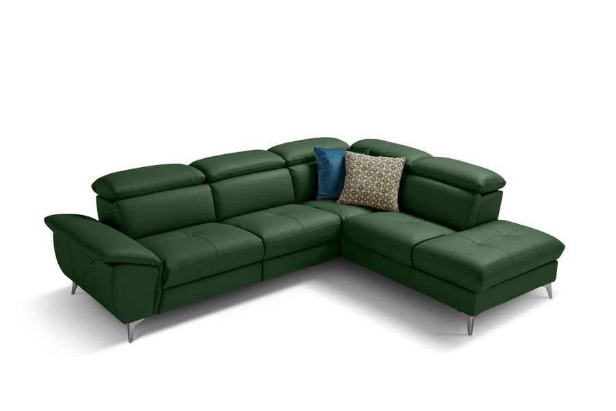 moebeloutlet.de Ecksofa Moebeloutlet.de–Italienisches Ledersofa mit Relaxfu günstig online kaufen