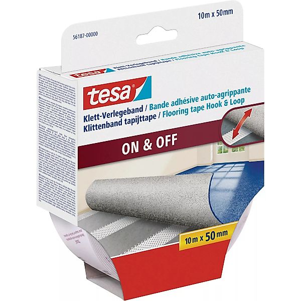 Tesa Klett-Verlegeband 10 m x 50 mm günstig online kaufen