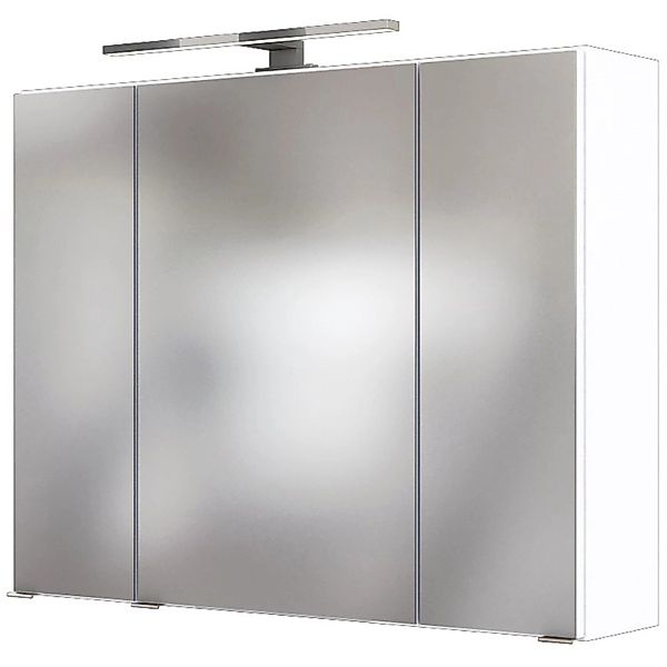 Held Möbel 3D-Spiegelschrank Verona 80 cm Weiß günstig online kaufen