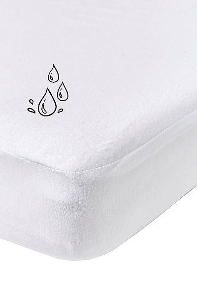 Meyco Baby Spannbettlaken White, Wasserdichte Molton, günstig online kaufen