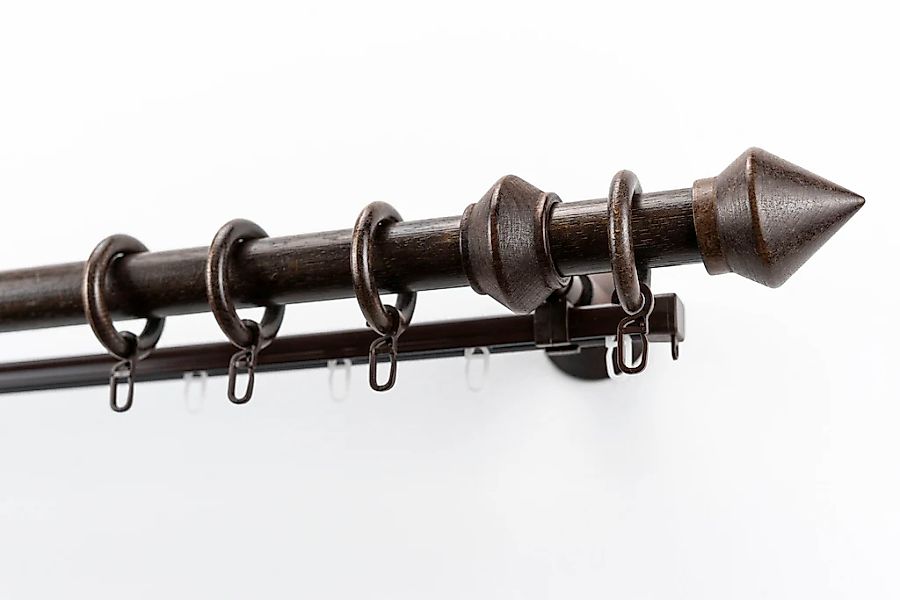 GARESA Gardinenstange "Palmo" Ø 28 mm 2 läufig-läufig Wunschmaßlänge Vorhan günstig online kaufen