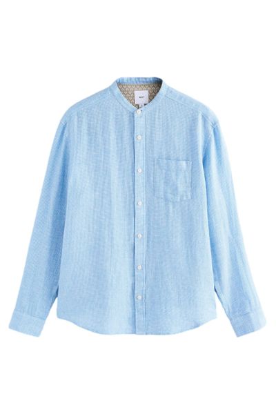 Next Langarmhemd Langarmhemd mit Stehkagen aus günstig online kaufen