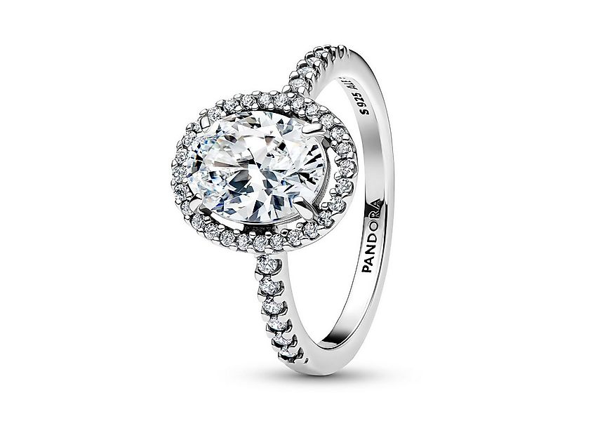 Pandora Silberring Damen-SilberOvaler Funkelnder Heiligenschein günstig online kaufen