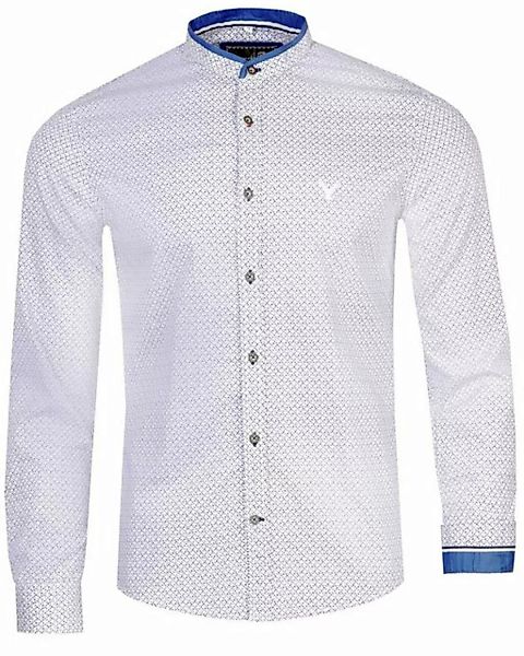 MarJo Trachtenhemd 'Robert' mit Stehkragen 662100, Edelweiß Blau günstig online kaufen