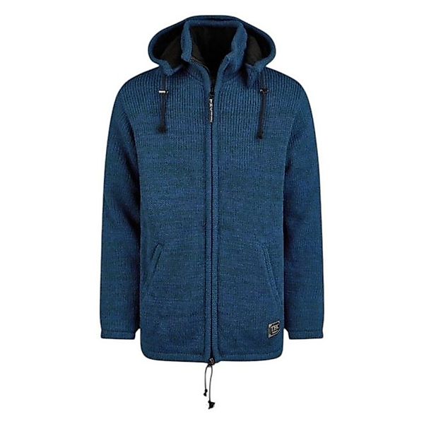 THC Natural Line Strickjacke THC Schafwollstrickjacke blau 625 (1 Stück, 1- günstig online kaufen