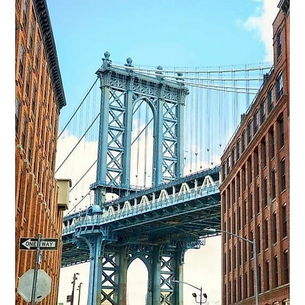 Fototapete MANHATTAN BRIDGE  | MS-3-0012 | Grau | Digitaldruck auf Vliesträ günstig online kaufen