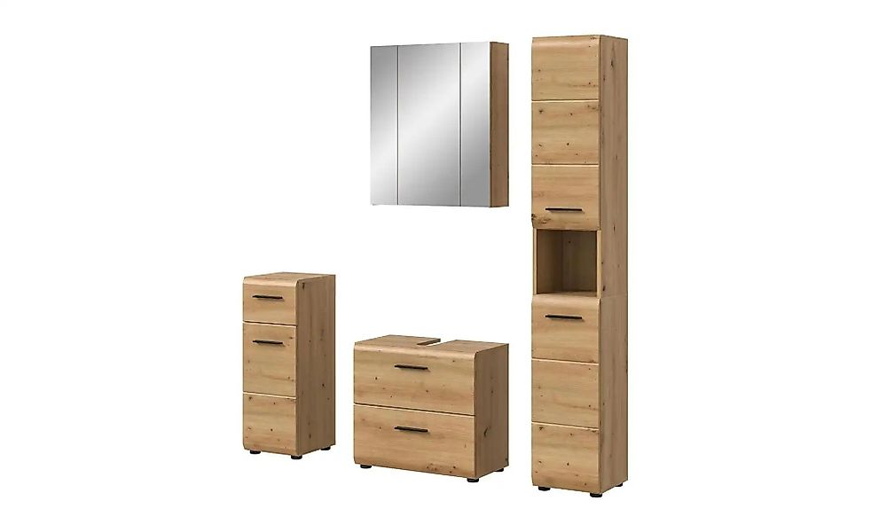 Badkombination   ¦ holzfarben ¦ Maße (cm): B: 150 H: 185 Schränke > Badschr günstig online kaufen