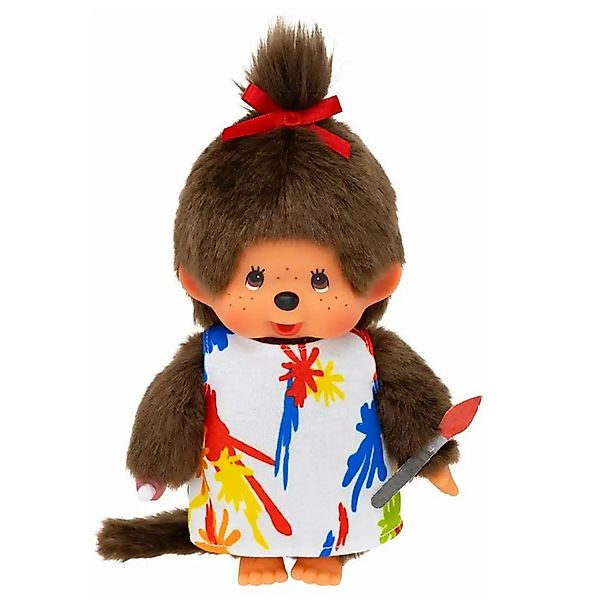 Monchhichi Plüschfigur Mädchen im Malerin-Kleid mit günstig online kaufen