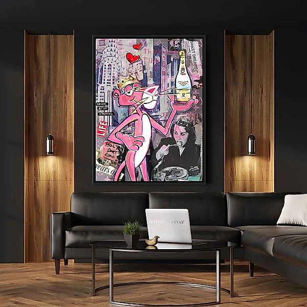 DOTCOMCANVAS® Leinwandbild Pink Panther Cristal, Leinwandbild günstig online kaufen