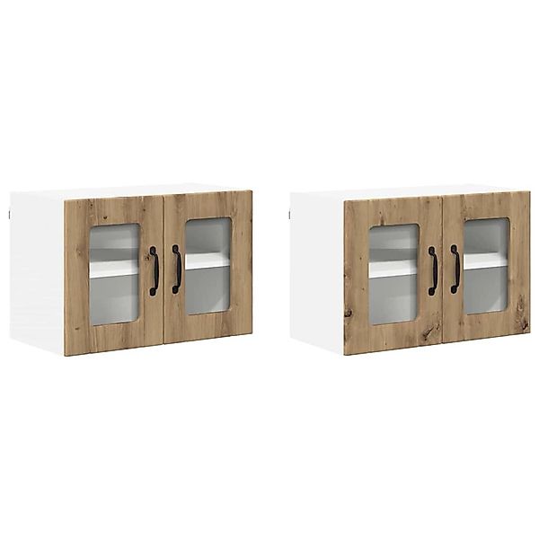 vidaXL Küchenschrank 2 Stk Artisan-Eiche 60 x 31 x 40 cm Holzwerkstoff 8849 günstig online kaufen