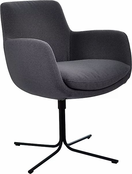 K+W Komfort & Wohnen Drehstuhl "Pego", Flachgewebe Q2 2250, filigranem 4-Fu günstig online kaufen