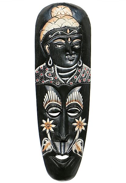 Wogeka Wanddekoobjekt Wand-Maske Buddha 50 cm zum aufhängen Asien Bali Wand günstig online kaufen