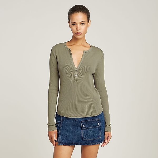 G-STAR Langarmshirt Deep v slim mit günstig online kaufen