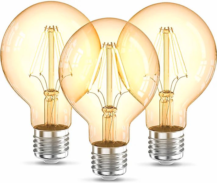 B.K.Licht LED-Leuchtmittel »BK_LM1401 LED Leuchtmittel 3er Set E27 G80«, E2 günstig online kaufen