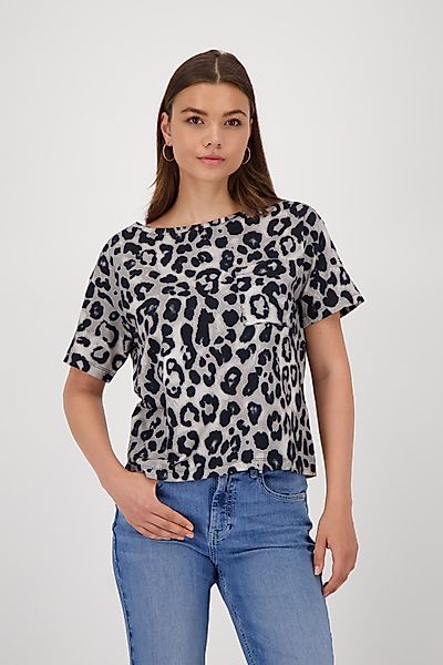 Monari T-Shirt Shirt Leodruck Allover Mit günstig online kaufen