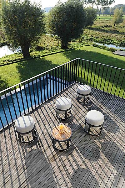 Totem Hocker Set + Coffee Table für den Garten Mokka günstig online kaufen