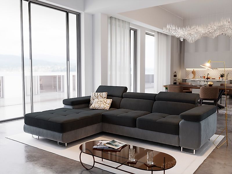 Masseno Ecksofa ELMA mit Schlaffunktion L-Form, günstig online kaufen