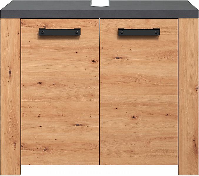 welltime Waschbeckenunterschrank "Ambres" Waschbeckenunterschrank mit 2 Tür günstig online kaufen