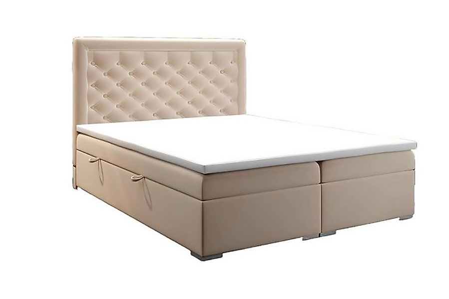 JVmoebel Bett Chesterfield Boxspring Bett Hotel Doppel Luxus Betten Polster günstig online kaufen