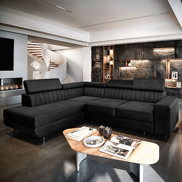 Masseno Ecksofa NOLA mit Schlaffunktion L-Form, günstig online kaufen
