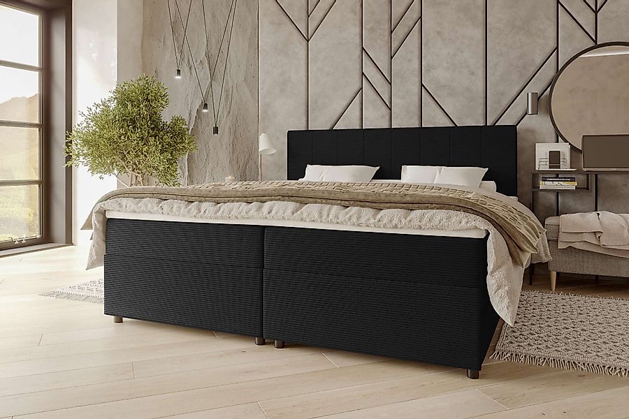 99rooms Boxspringbett Kira (Schlafzimmerbett, Bett), 140/160/180x200 günstig online kaufen